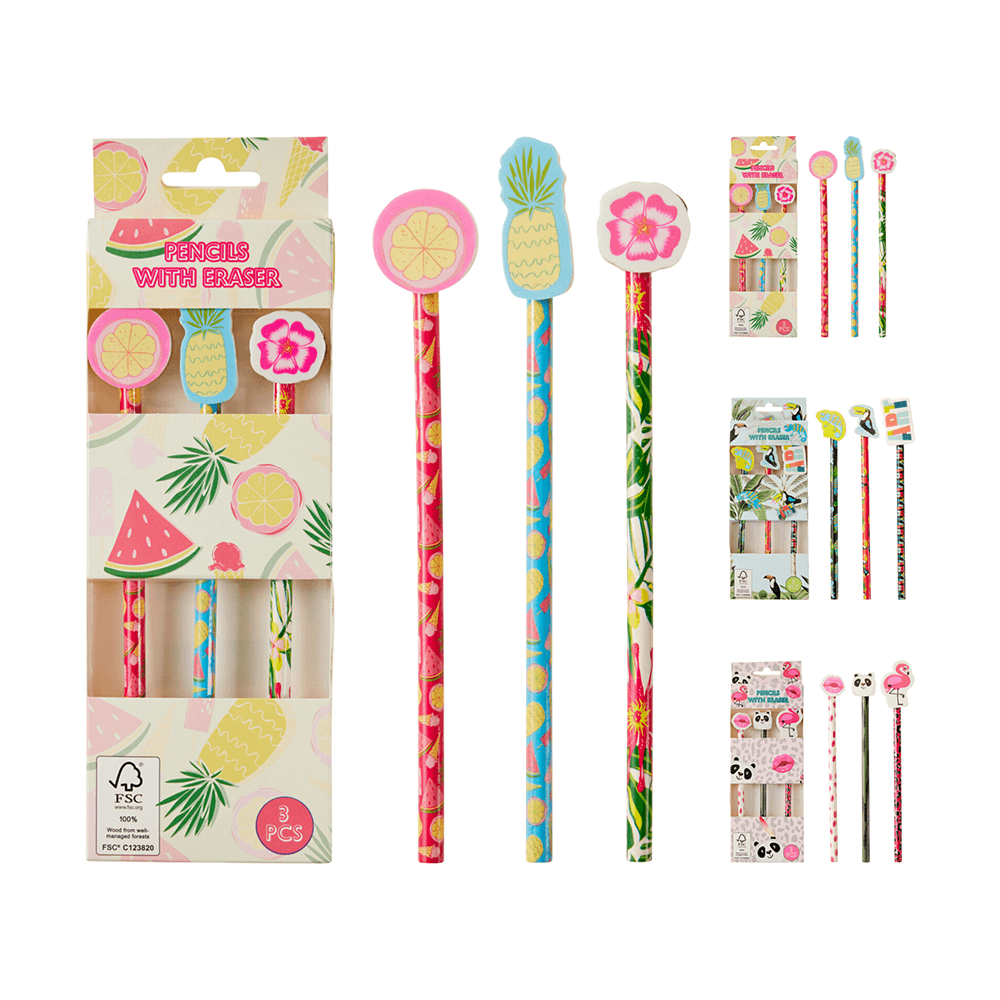 POTLOOD MET GUM | SET VAN 3
