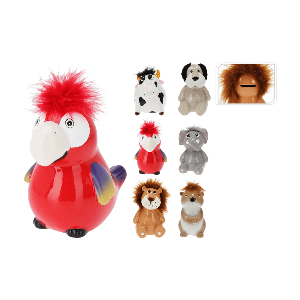 SPAARPOT MET HAAR - 6 ASSORTI