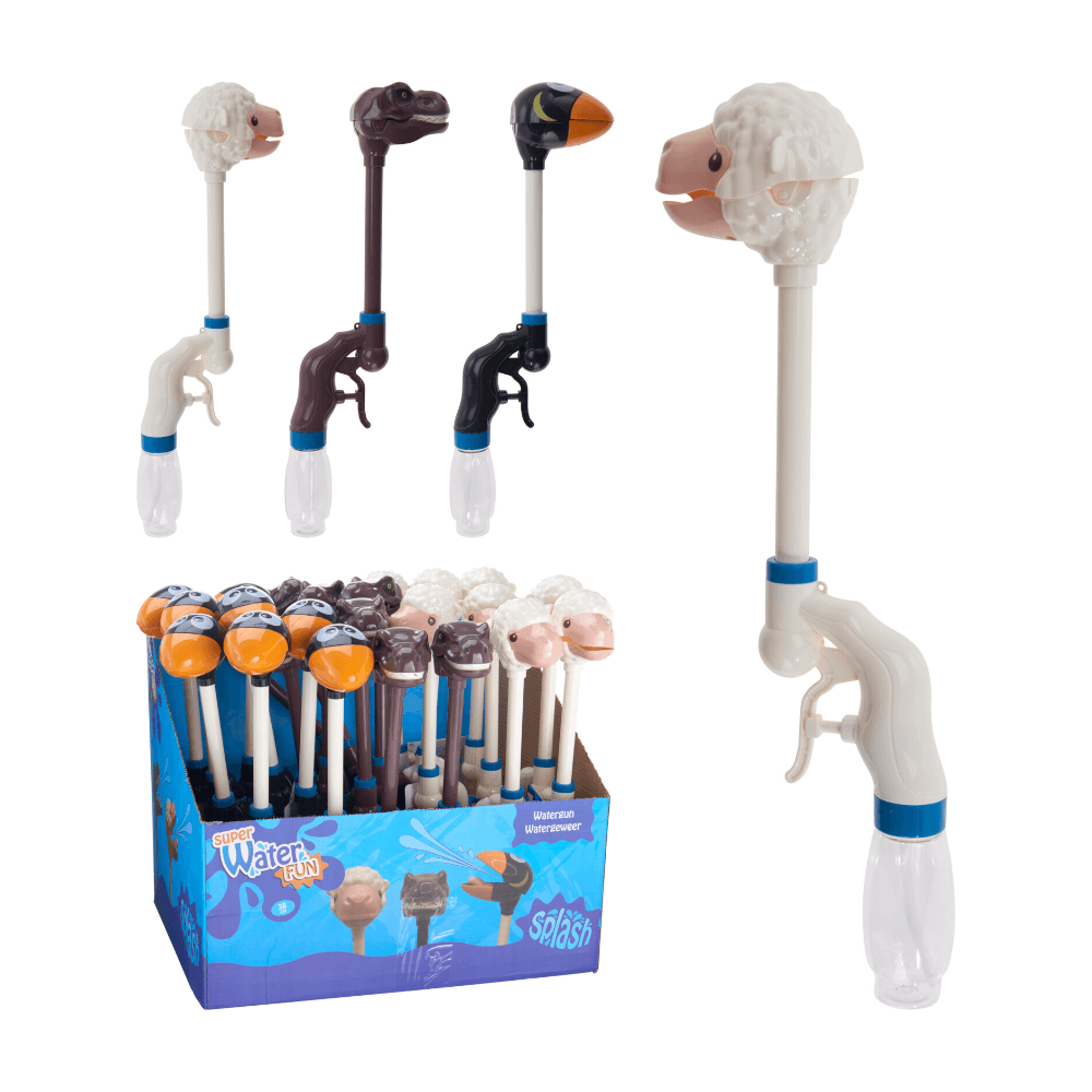 WATERGEWEER 38CM - 3 ASSORTI DIEREN