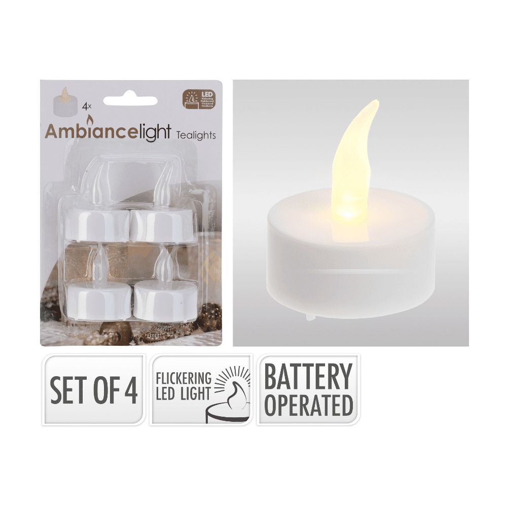 LED Theelicht - Set 4 stuks