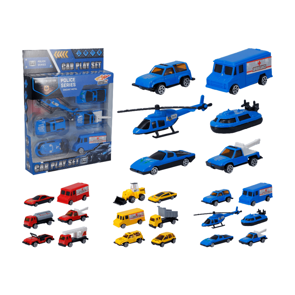 AUTO DIECAST SET 6STS 3ASS