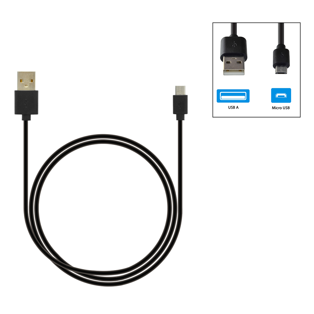 Grab ’N Go - Datacable Micro USB 1m Black