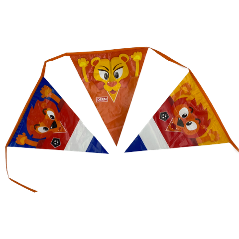 Vlaggenlijn oranje 90cm