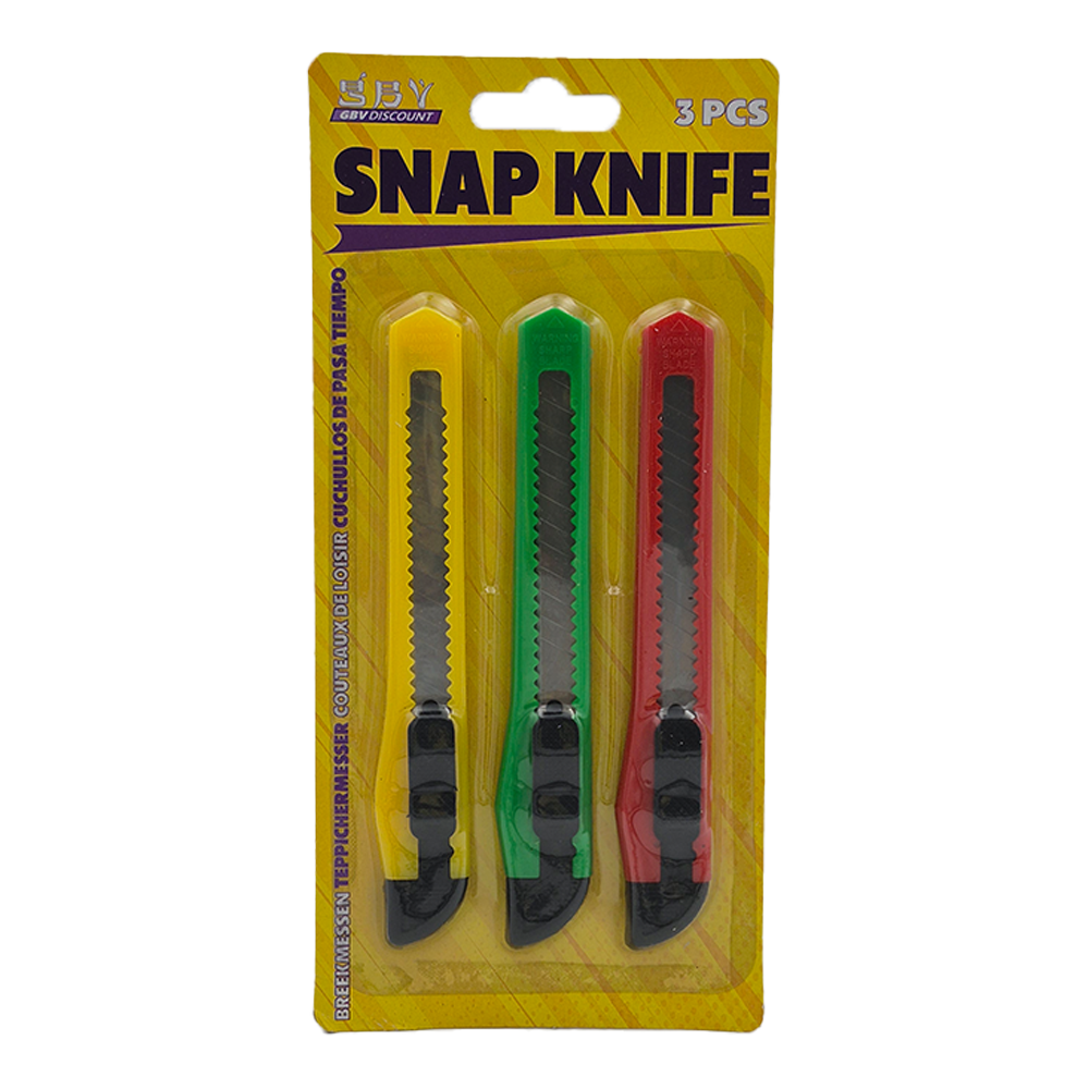 Snap Knife - 3pcs | GBV Discount