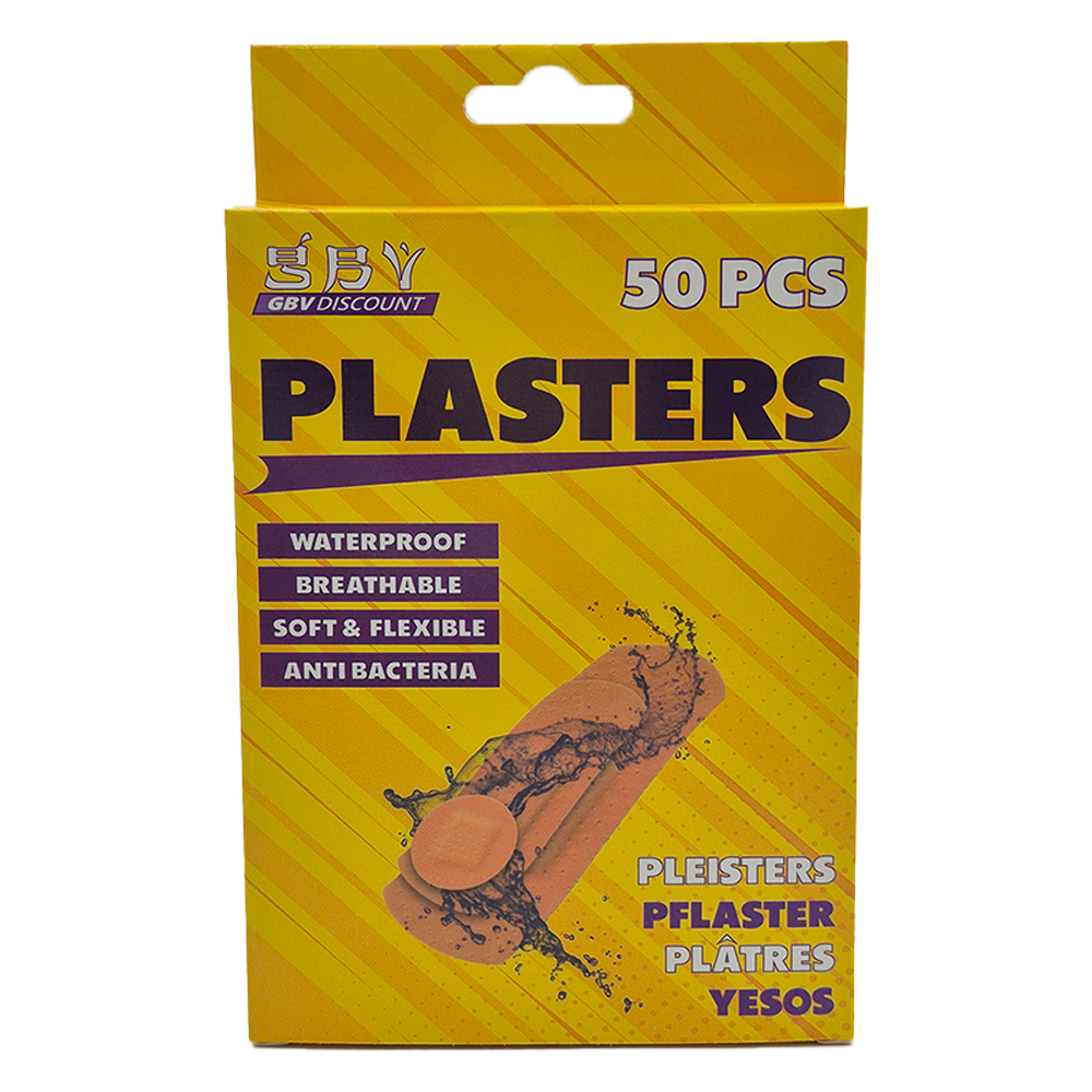 Waterproof Plasters - 50pcs | GBV Discount