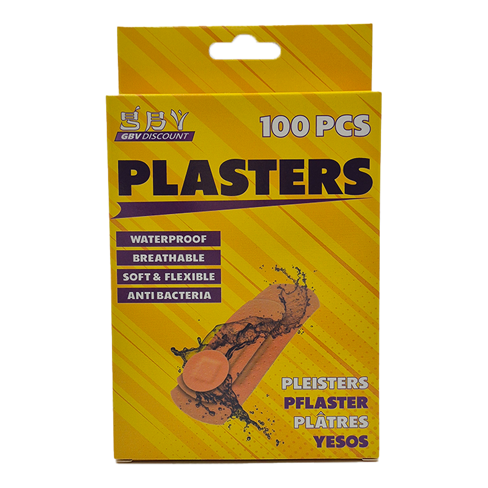 Waterproof Plasters - 100pcs | GBV Discount